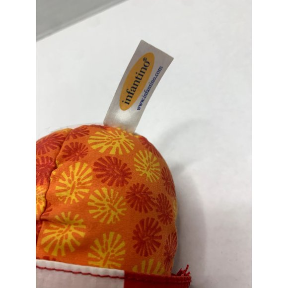 Infantino Plush Stuffed Animal Toy Doll Penguin Red White Orange 8 in Tall - Picture 3 of 5